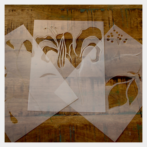 Flora Bowley Stencil Bundle: Let go