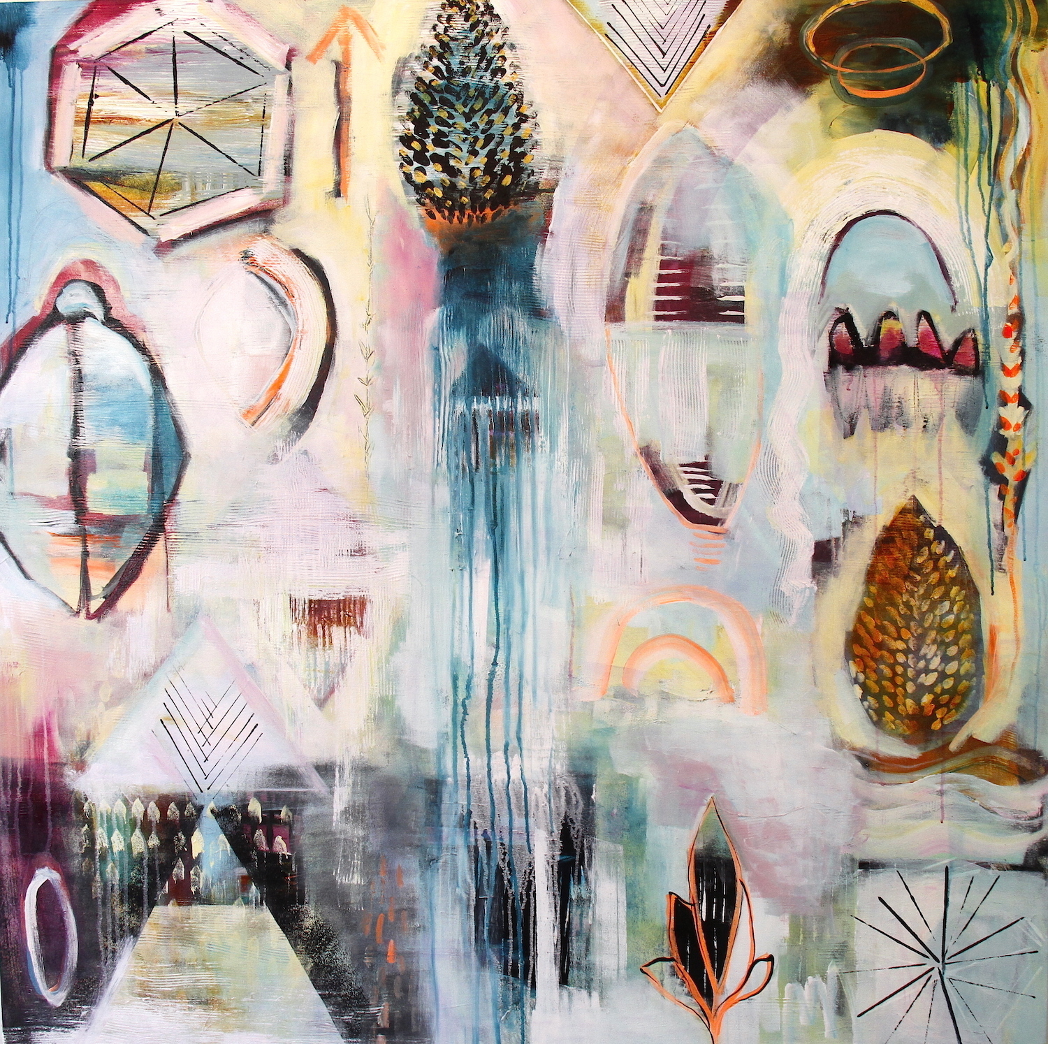 Seep, 2015, <br>48 x 48