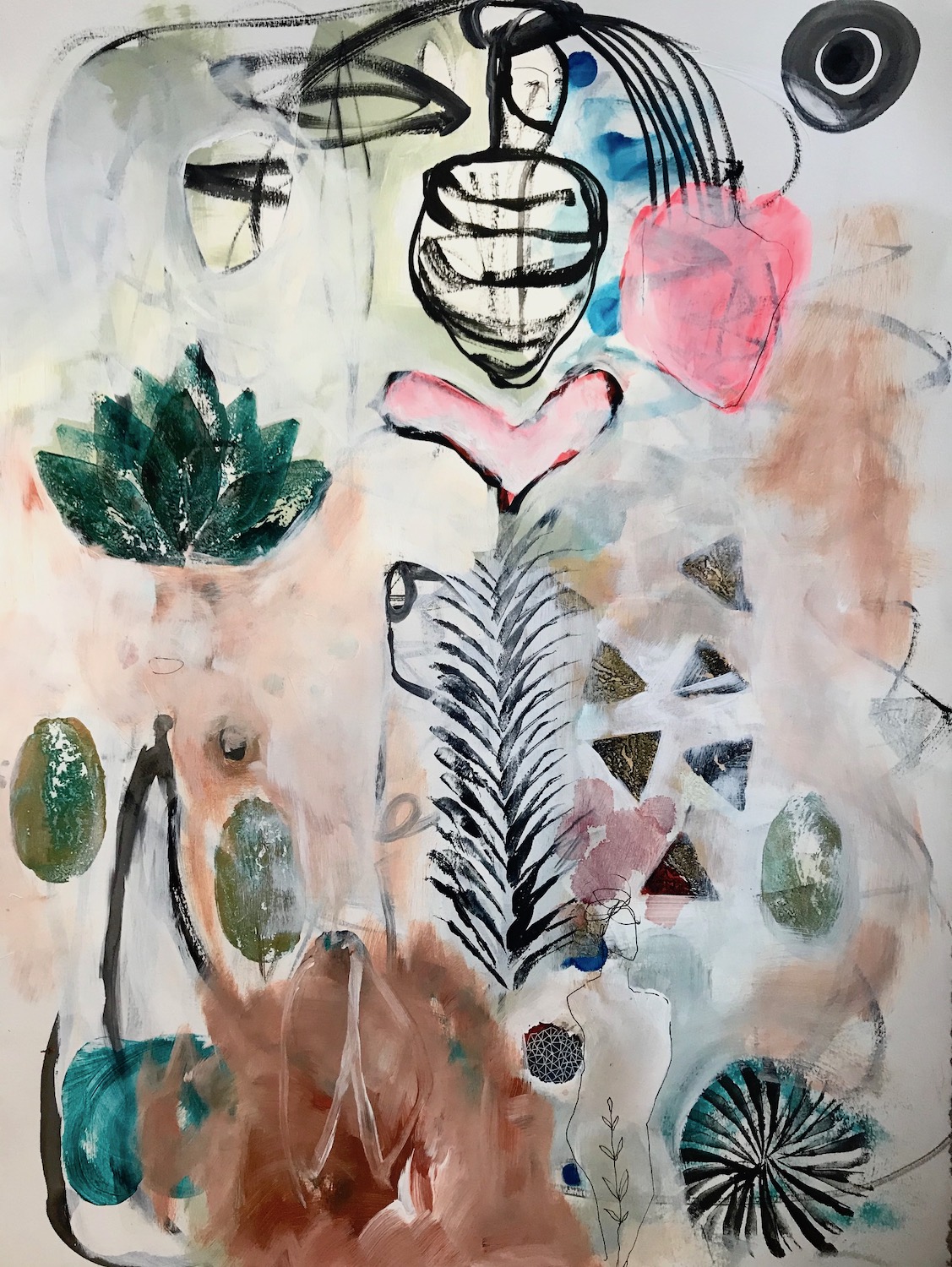 Heart Mind, 2019, 30 x 22