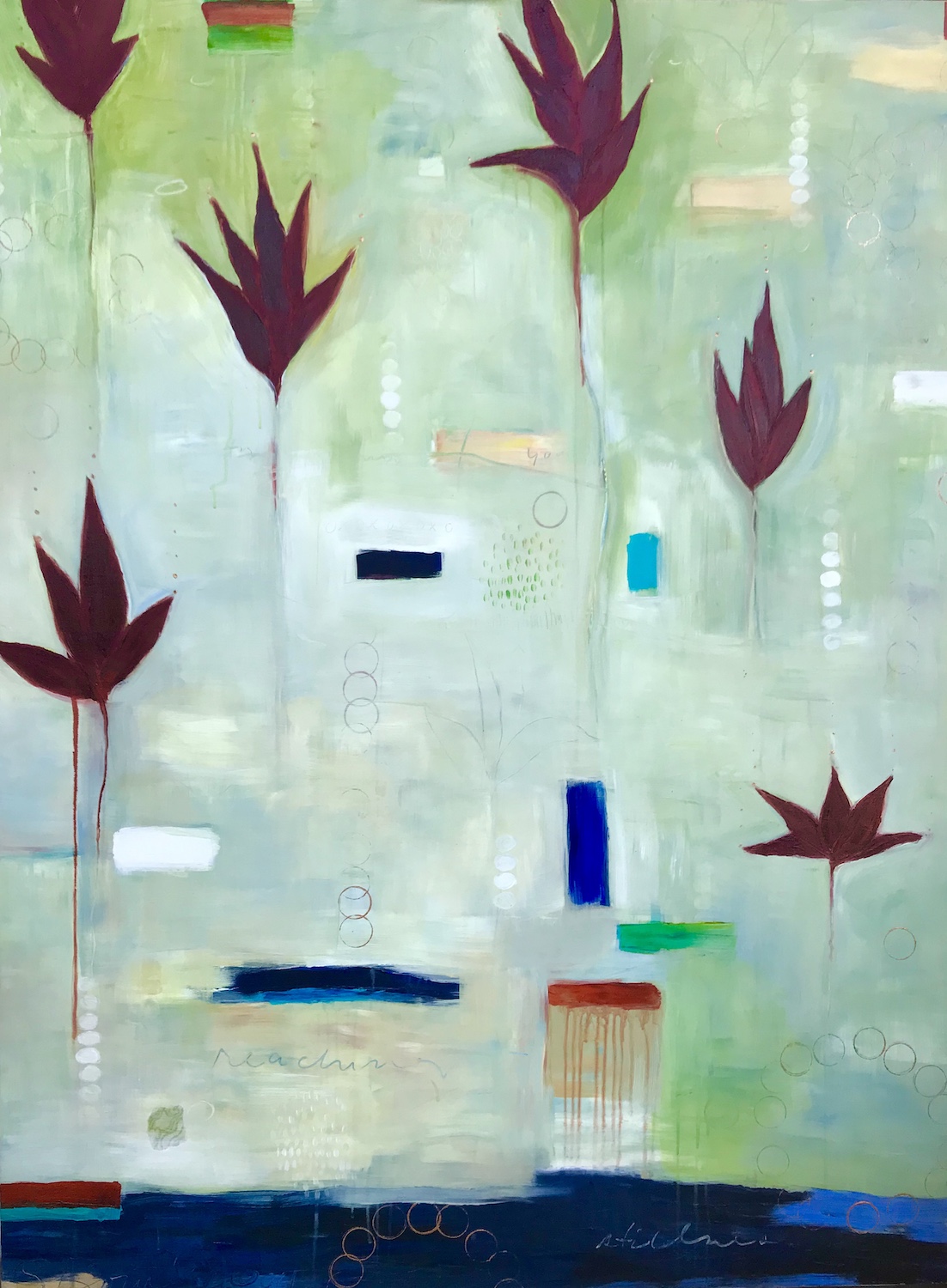 Reaching Stillness, 2004, 48 x 36