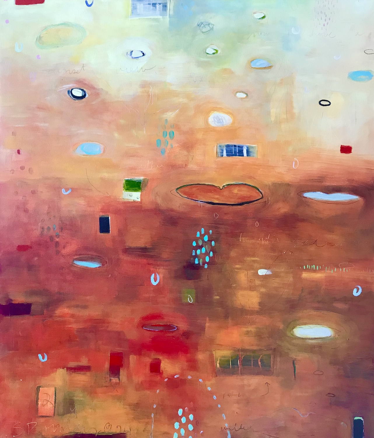 Now I Have a Sunset View, 2004, 41 x 38