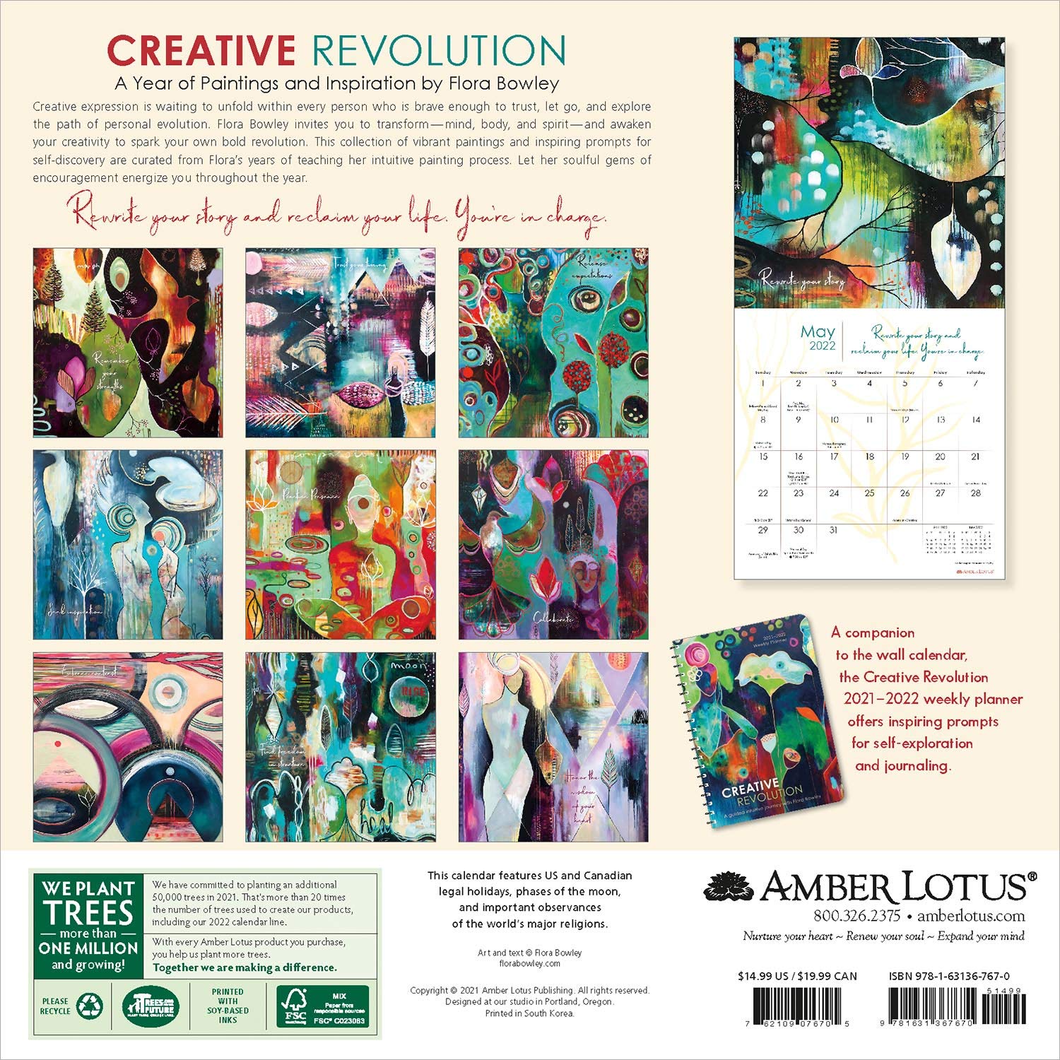 SOLD OUT: Creative Revolution 2022 Wall Calendar (Slightly Damaged) - Image 2