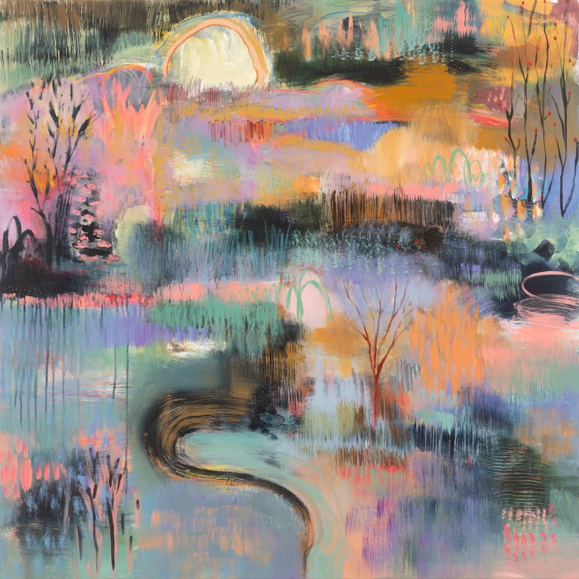 River of Light, 2024 <br>48 x 48