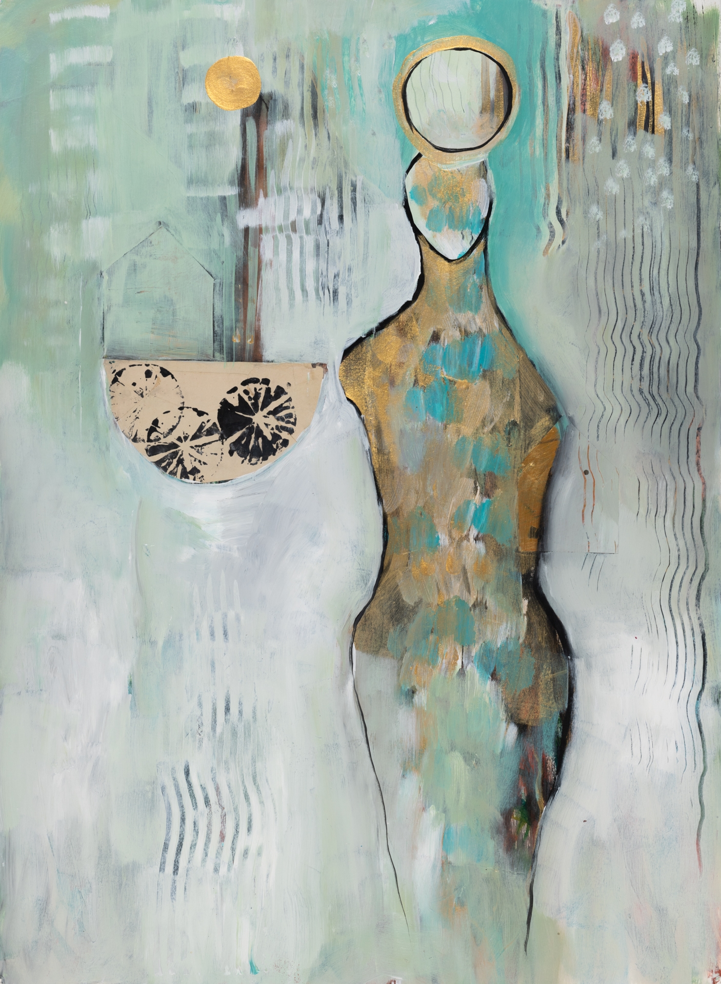 Gathering Stillness, 2023, <br>30 x 22