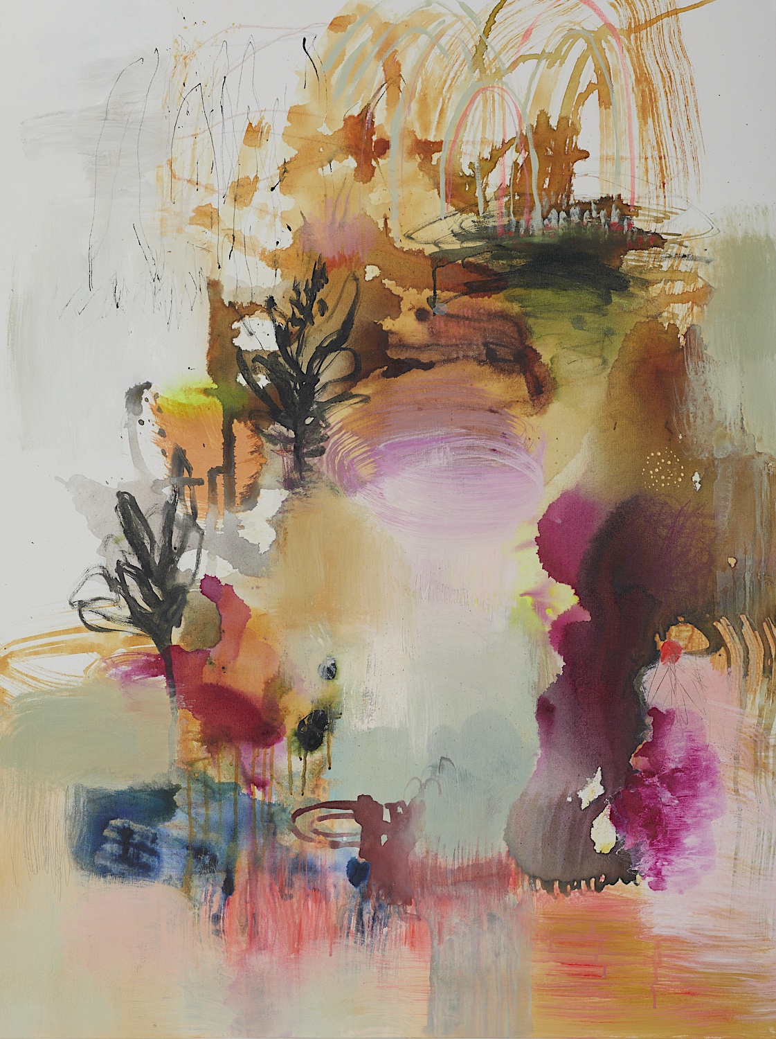 Growth At The Edges, 2024, <br>48 x 36
