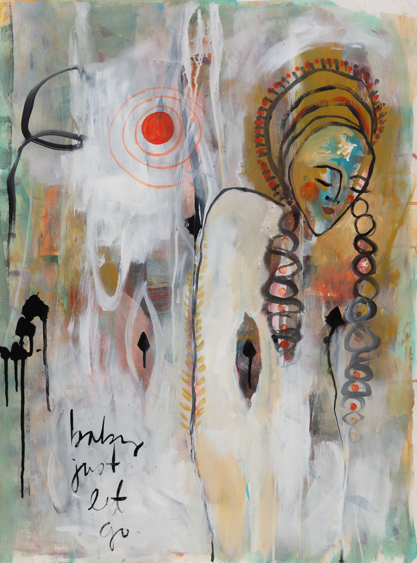 Baby Just Let Go, 2023, <br>30 x 22