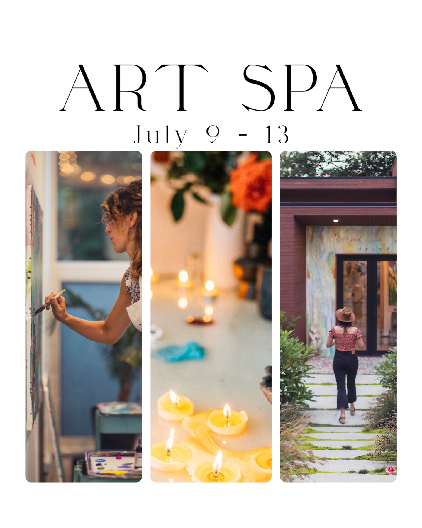 ArtSpaRetreat<br><small>July 9-13, 2025</small>
