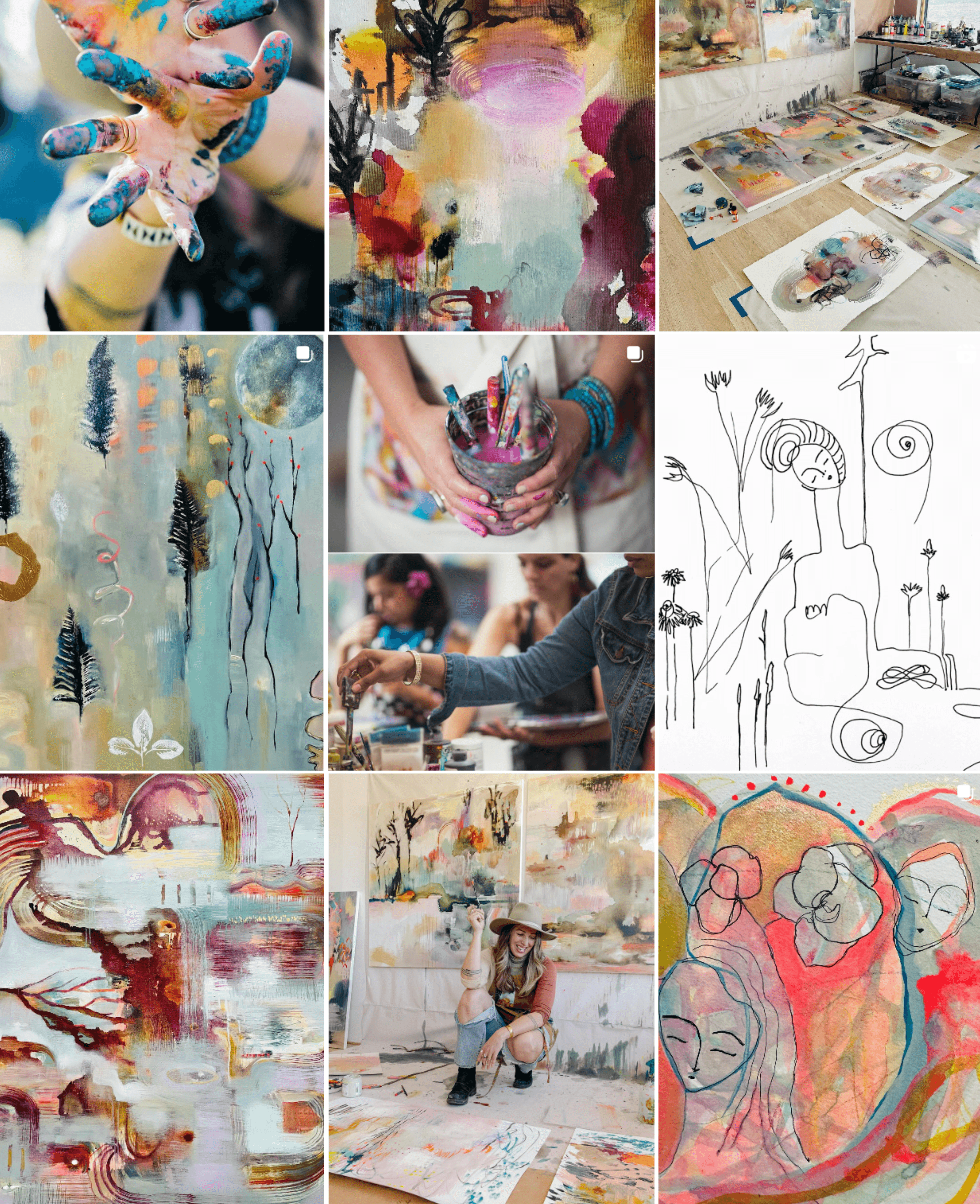 Instagram grid for website