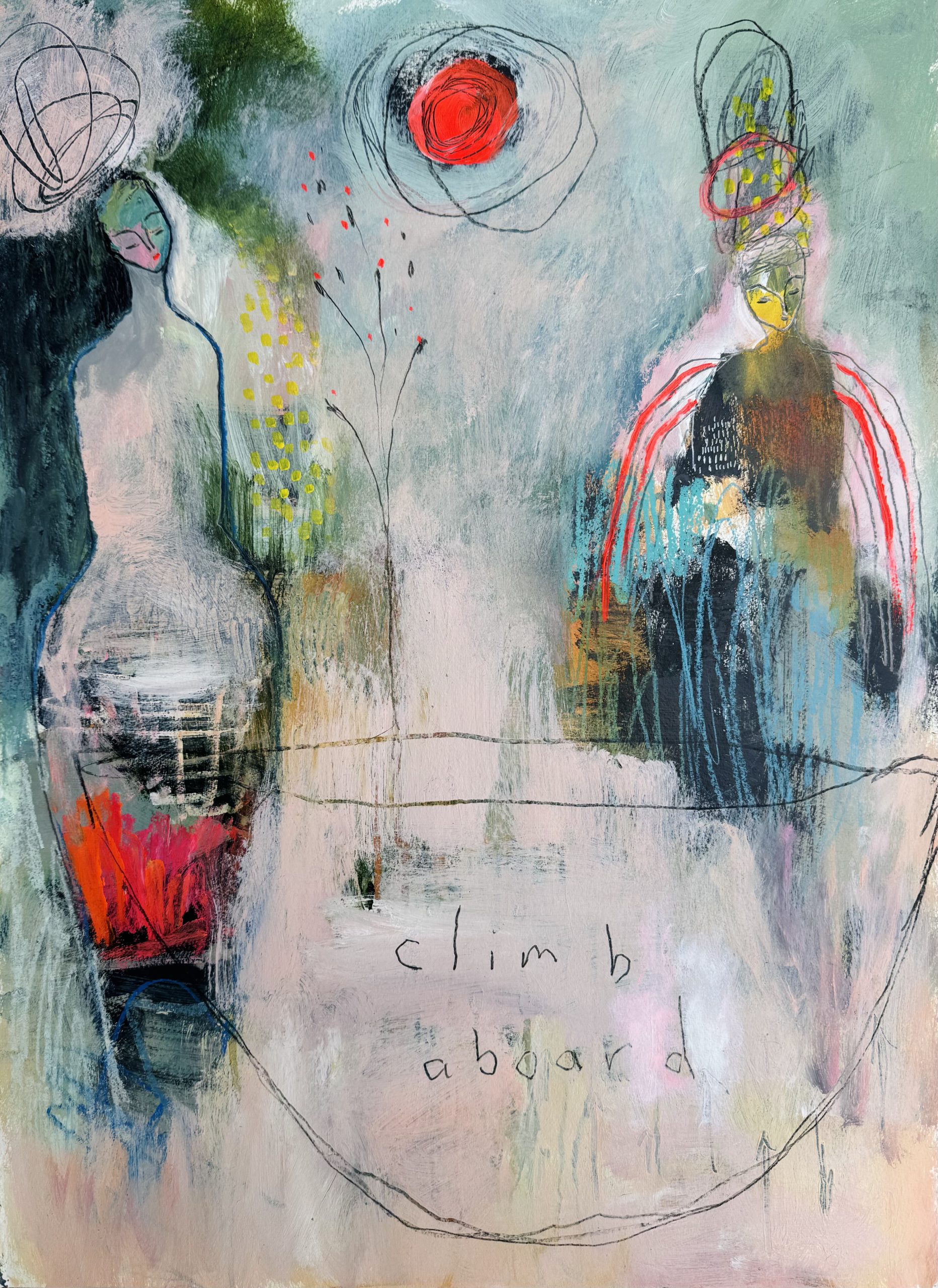 Climb Aboard, 2025, <br>30 x 22
