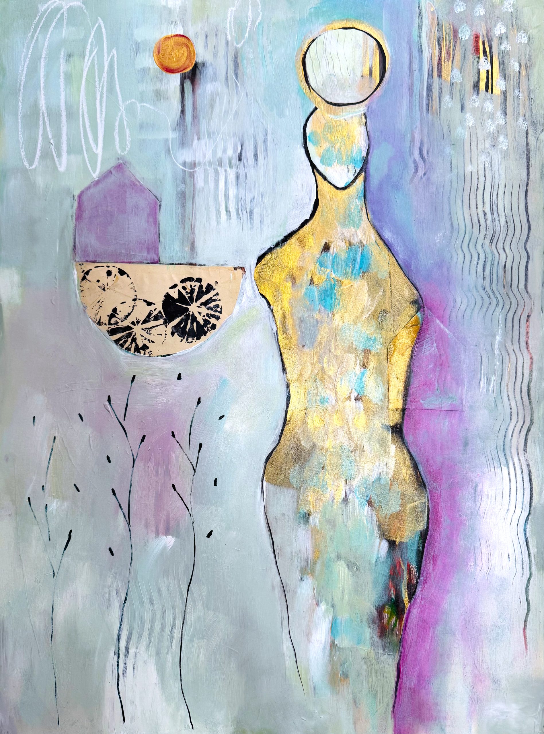Gathering Stillness, 2023, <br>30 x 22