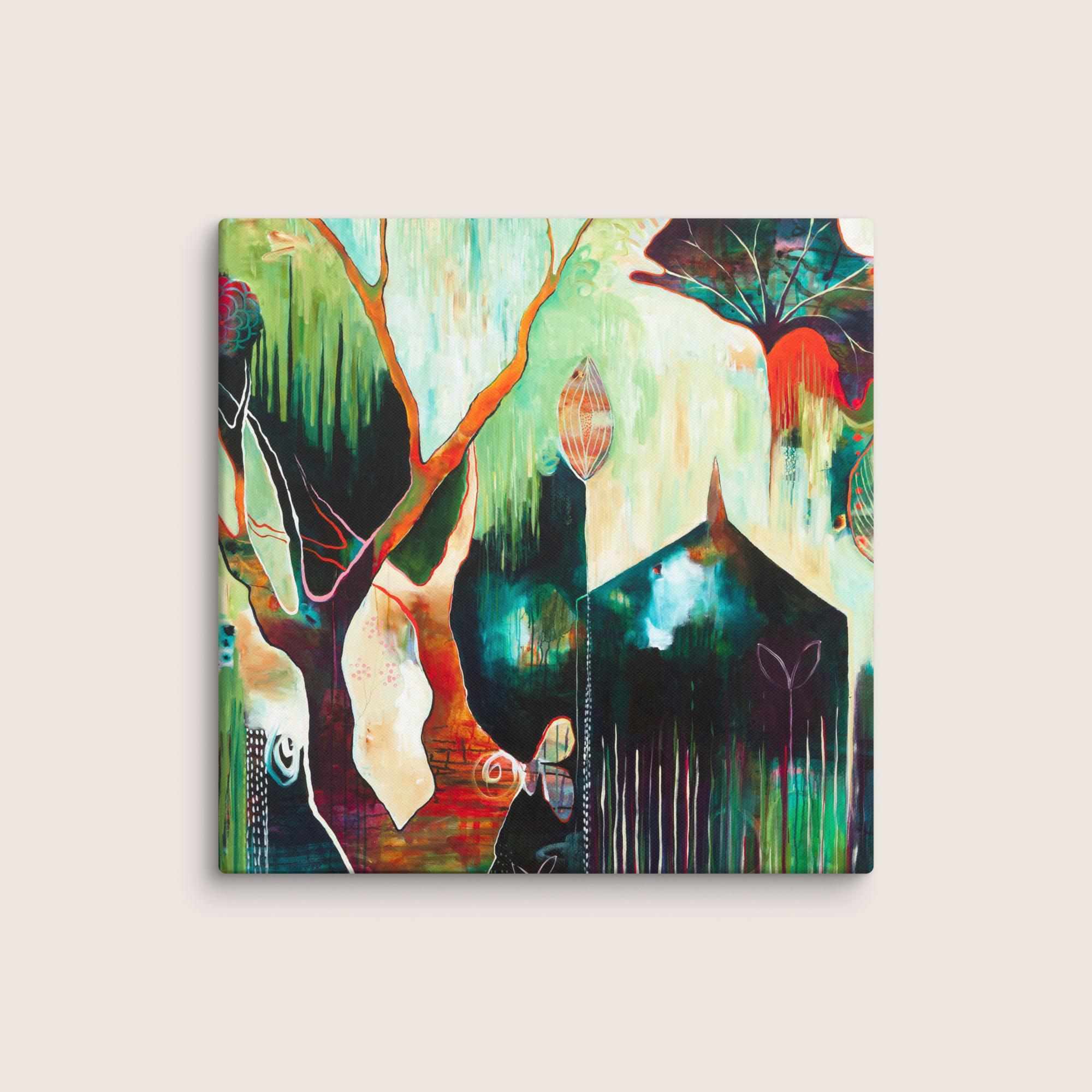 Temple Lilies Canvas Print - Image 3