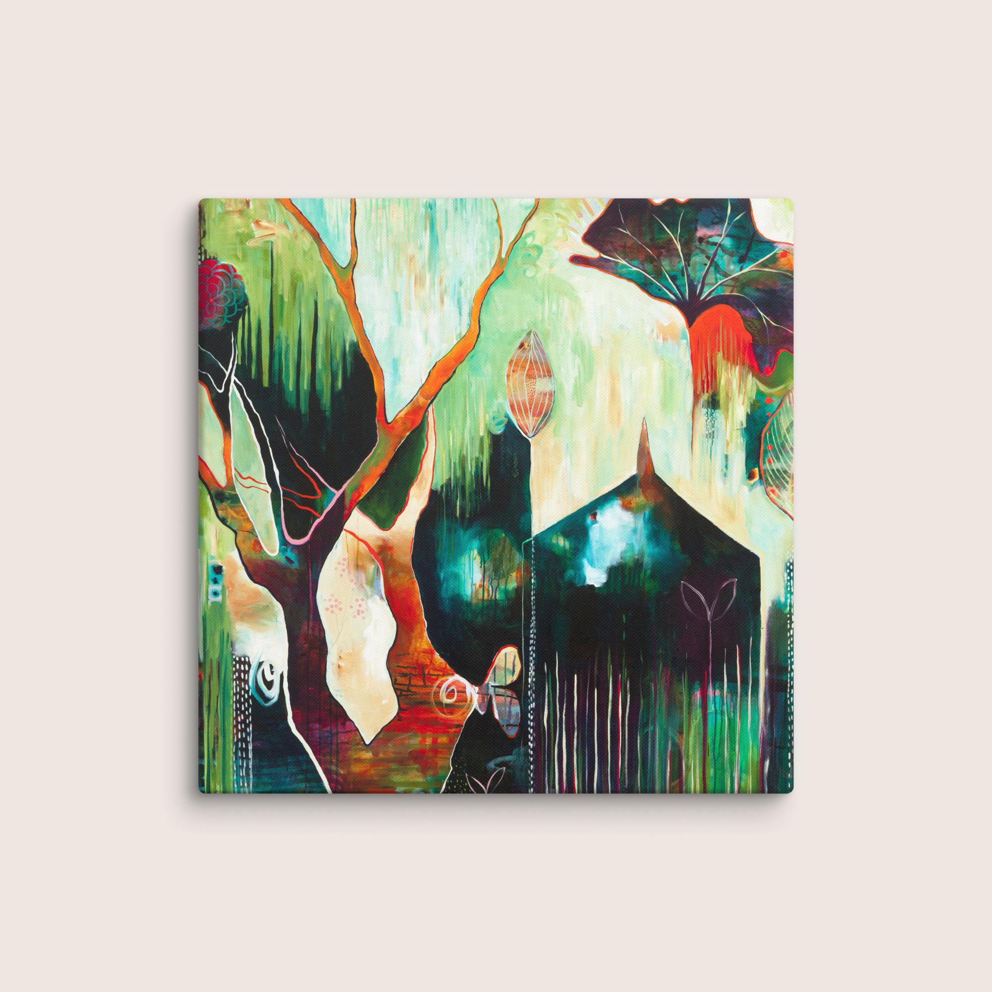 Temple Lilies Canvas Print - Image 2