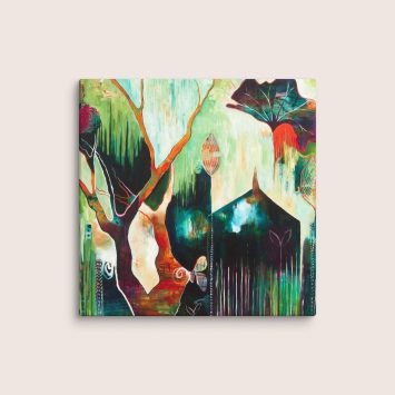 Temple Lilies Canvas Print