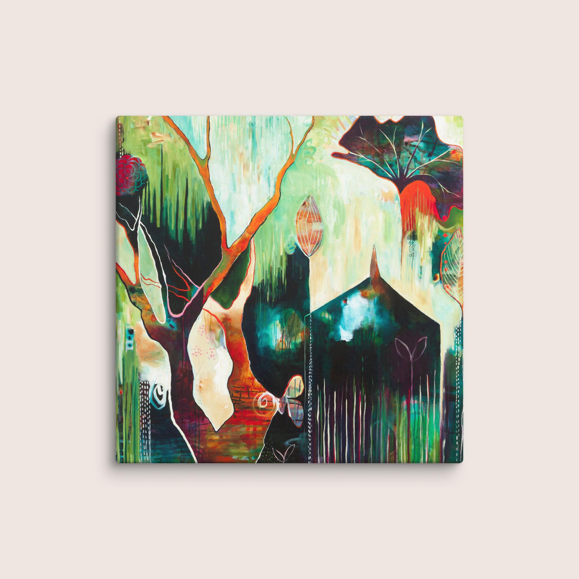 Temple Lilies Canvas Print